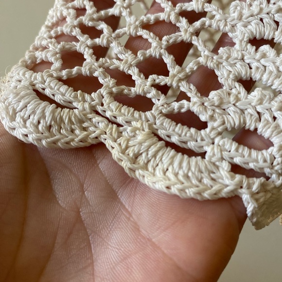 Oscar De La Renta Crochet Cream Top - Picture 5 of 5